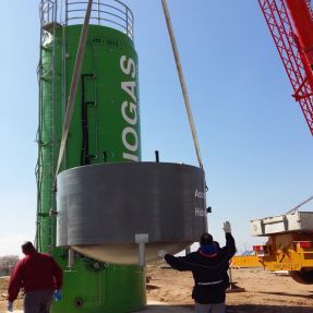 Desmontaje y traslado módulo producción biogás 5