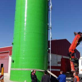 Desmontaje y traslado módulo producción biogás 6