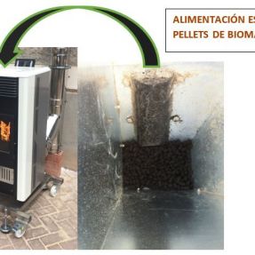 11 Estufa de pellets de biomasa