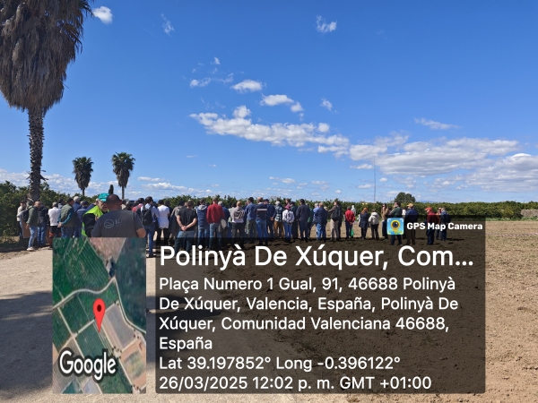 El proyecto DRONSafe evalúa en Valencia el uso &quot;seguro y sostenible&quot; de drones al aplicar fitosanitarios en agricultura