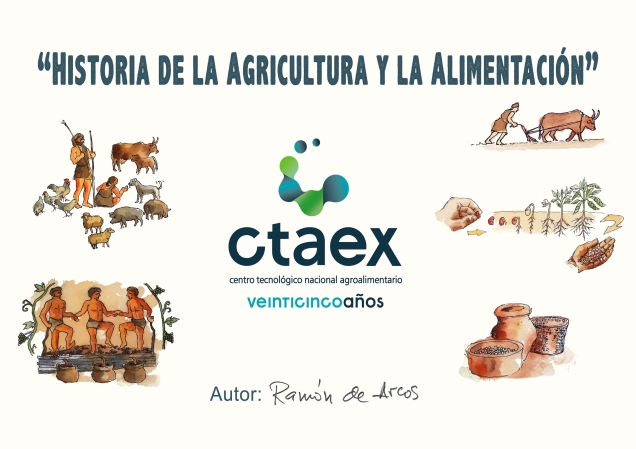 Ramón de Arcos ilustra los 25 hitos de la agricultura en la exposición del XXV Aniversario de CTAEX